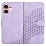 Capa de Couro para Telemóvel com Cabeça de Elefante em Relevo e Cordão, Para iPhone 16 Pro, Para iPhone 16 Plus, Para iPhone 16, Para iPhone 15 Pro Max, Para iPhone 15 Pro, Para iPhone 15 Plus