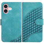 Capa de Couro para Telemóvel com Cabeça de Elefante em Relevo e Cordão, Para iPhone 16 Pro, Para iPhone 16 Plus, Para iPhone 16, Para iPhone 15 Pro Max, Para iPhone 15 Pro, Para iPhone 15 Plus