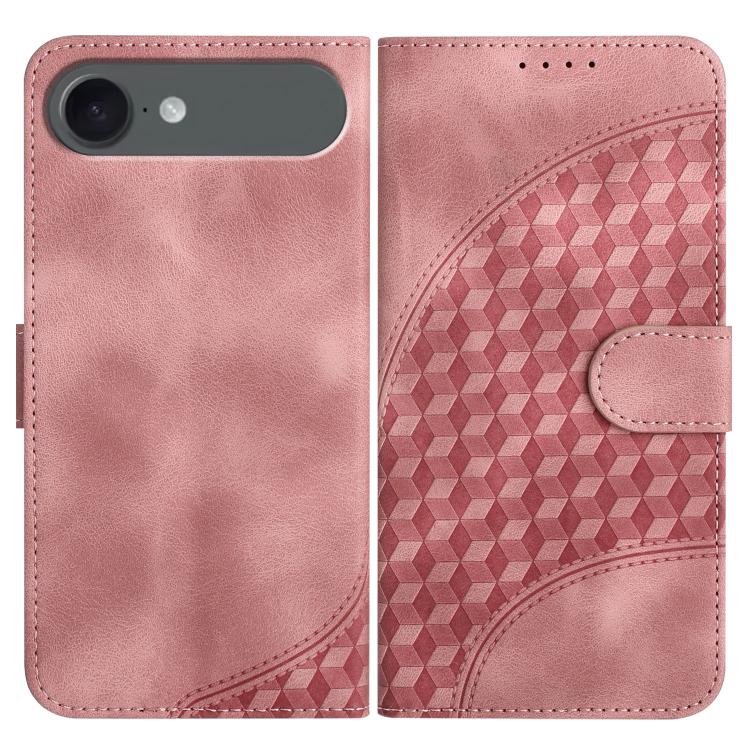 Capa de Couro para Telemóvel com Cabeça de Elefante em Relevo e Cordão, Para iPhone 17e / 16e, Para iPhone 17 Pro Max, Para iPhone 17 Pro, Para iPhone 17, Para iPhone Air, Para iPhone 16 Pro Max