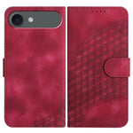 Capa de Couro para Telemóvel com Cabeça de Elefante em Relevo e Cordão, Para iPhone 17e / 16e, Para iPhone 17 Pro Max, Para iPhone 17 Pro, Para iPhone 17, Para iPhone Air, Para iPhone 16 Pro Max