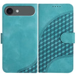 Capa de Couro para Telemóvel com Cabeça de Elefante em Relevo e Cordão, Para iPhone 17e / 16e, Para iPhone 17 Pro Max, Para iPhone 17 Pro, Para iPhone 17, Para iPhone Air, Para iPhone 16 Pro Max
