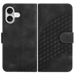 Capa de Couro para Telemóvel com Cabeça de Elefante em Relevo e Cordão, Para iPhone 17e / 16e, Para iPhone 17 Pro Max, Para iPhone 17 Pro, Para iPhone 17, Para iPhone Air, Para iPhone 16 Pro Max