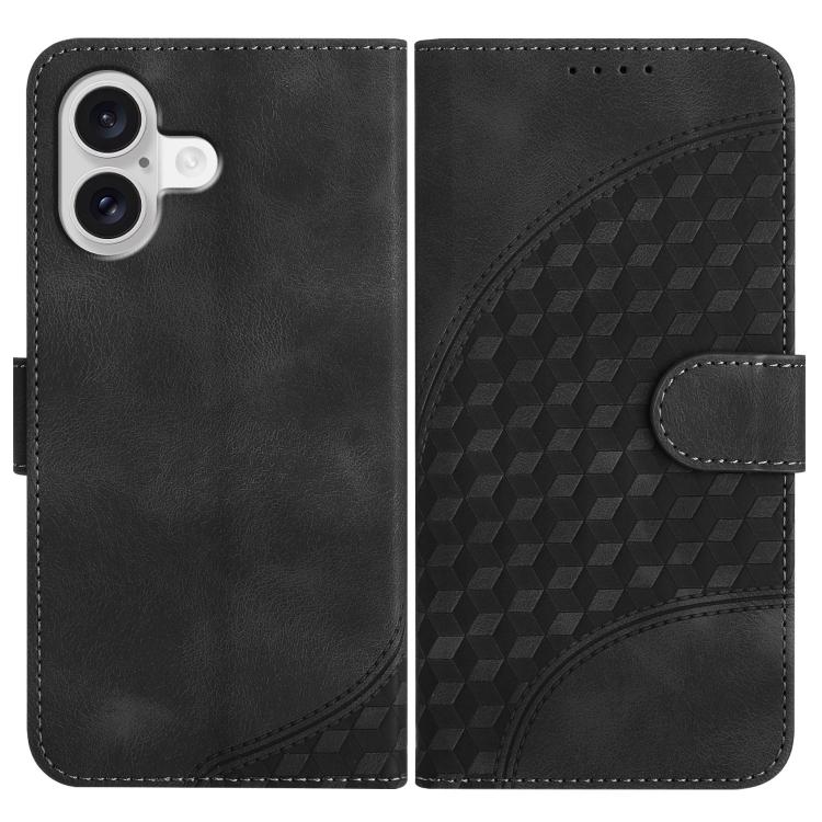 Capa de Couro para Telemóvel com Cabeça de Elefante em Relevo e Cordão, Para iPhone 17e / 16e, Para iPhone 17 Pro Max, Para iPhone 17 Pro, Para iPhone 17, Para iPhone Air, Para iPhone 16 Pro Max