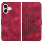 Capa de Couro para Telemóvel com Cabeça de Elefante em Relevo e Cordão, Para iPhone 17e / 16e, Para iPhone 17 Pro Max, Para iPhone 17 Pro, Para iPhone 17, Para iPhone Air, Para iPhone 16 Pro Max