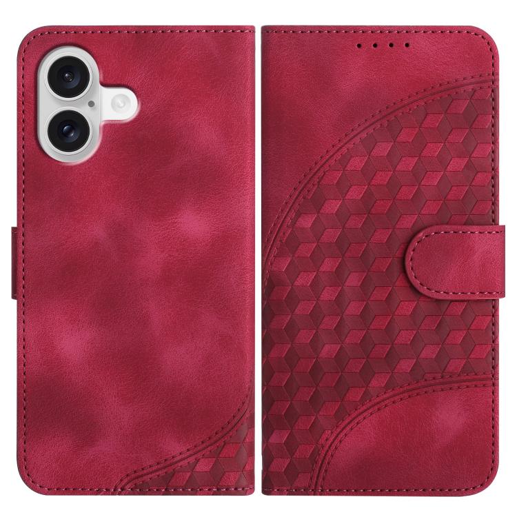 Capa de Couro para Telemóvel com Cabeça de Elefante em Relevo e Cordão, Para iPhone 17e / 16e, Para iPhone 17 Pro Max, Para iPhone 17 Pro, Para iPhone 17, Para iPhone Air, Para iPhone 16 Pro Max