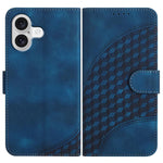 Capa de Couro para Telemóvel com Cabeça de Elefante em Relevo e Cordão, Para iPhone 17e / 16e, Para iPhone 17 Pro Max, Para iPhone 17 Pro, Para iPhone 17, Para iPhone Air, Para iPhone 16 Pro Max