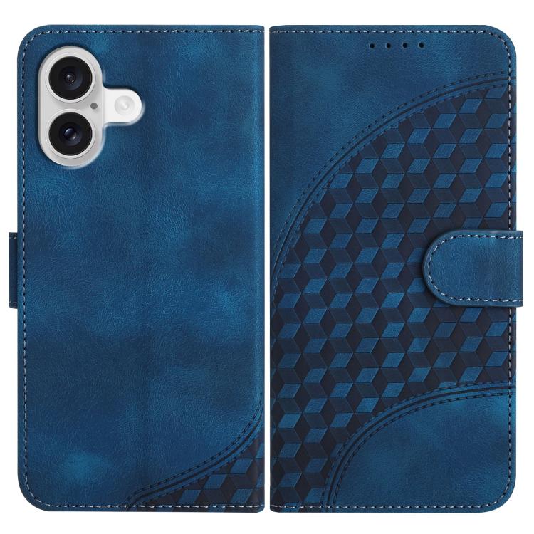 Capa de Couro para Telemóvel com Cabeça de Elefante em Relevo e Cordão, Para iPhone 17e / 16e, Para iPhone 17 Pro Max, Para iPhone 17 Pro, Para iPhone 17, Para iPhone Air, Para iPhone 16 Pro Max