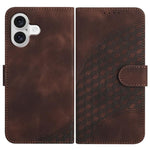 Capa de Couro para Telemóvel com Cabeça de Elefante em Relevo e Cordão, Para iPhone 17e / 16e, Para iPhone 17 Pro Max, Para iPhone 17 Pro, Para iPhone 17, Para iPhone Air, Para iPhone 16 Pro Max