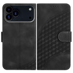 Capa de Couro para Telemóvel com Cabeça de Elefante em Relevo e Cordão, Para iPhone 17e / 16e, Para iPhone 17 Pro Max, Para iPhone 17 Pro, Para iPhone 17, Para iPhone Air, Para iPhone 16 Pro Max