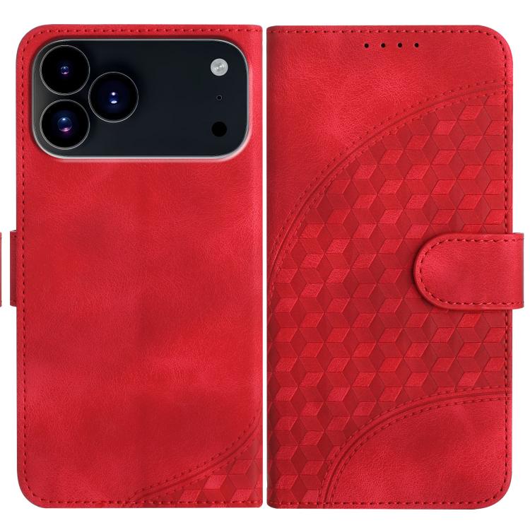 Capa de Couro para Telemóvel com Cabeça de Elefante em Relevo e Cordão, Para iPhone 17e / 16e, Para iPhone 17 Pro Max, Para iPhone 17 Pro, Para iPhone 17, Para iPhone Air, Para iPhone 16 Pro Max