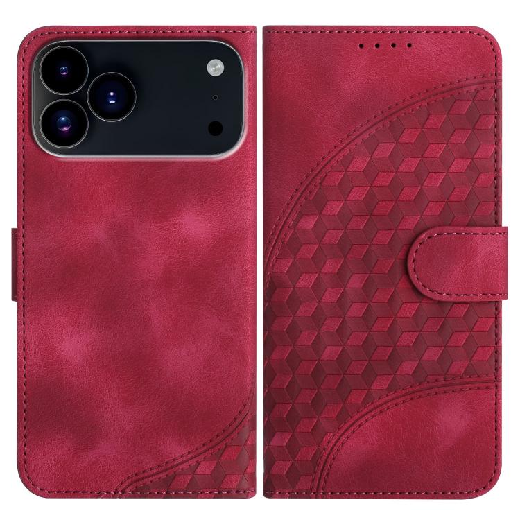 Capa de Couro para Telemóvel com Cabeça de Elefante em Relevo e Cordão, Para iPhone 17e / 16e, Para iPhone 17 Pro Max, Para iPhone 17 Pro, Para iPhone 17, Para iPhone Air, Para iPhone 16 Pro Max