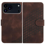 Capa de Couro para Telemóvel com Cabeça de Elefante em Relevo e Cordão, Para iPhone 17e / 16e, Para iPhone 17 Pro Max, Para iPhone 17 Pro, Para iPhone 17, Para iPhone Air, Para iPhone 16 Pro Max