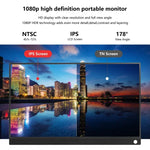 Monitor Portátil de 15,6 polegadas HDR 1080P Ecrã IPS, 15,6 polegadas 1080P