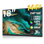 Monitor Portátil de 18 polegadas HDR 2560x1600P Ecrã IPS, 18 polegadas 2.5K