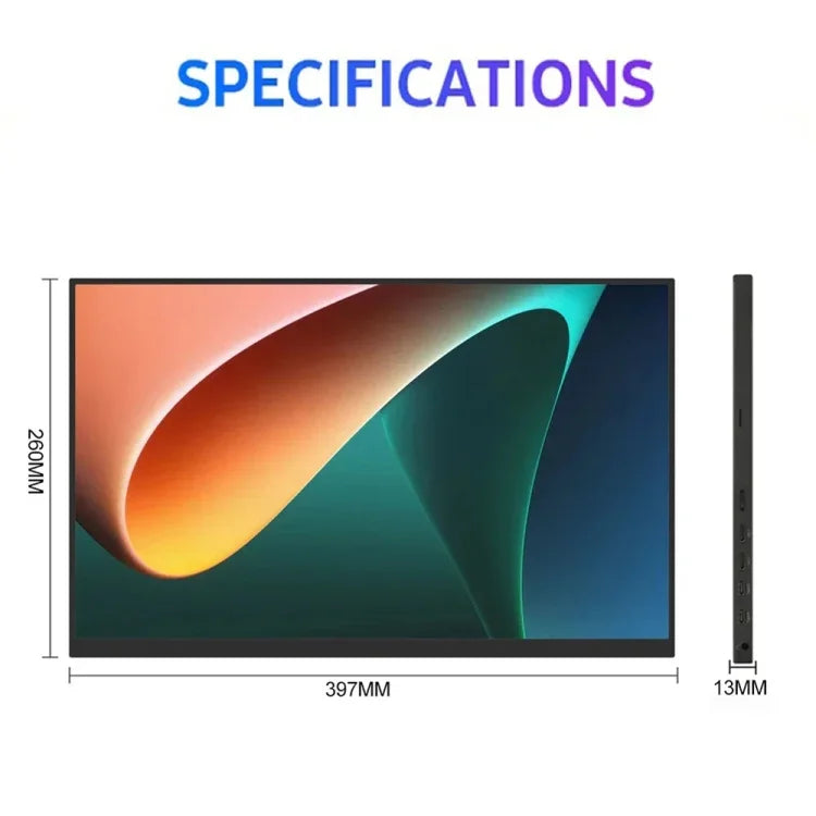 Monitor Portátil de 18 polegadas HDR 2560x1600P Ecrã IPS, 18 polegadas 2.5K
