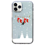 Christmas Colored Drawing Pattern High Transparent Soft TPU Phone Case, For iPhone 11 Pro