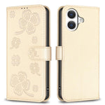 Capa de Telefone em Pele com Relevo de Quatro Folhas, Para iPhone 17 Pro Max, Para iPhone 17 Pro, Para iPhone 17, Para iPhone Air, Para iPhone 16 Pro Max, Para iPhone 16 Pro, Para iPhone 16 Plus, Para iPhone 16