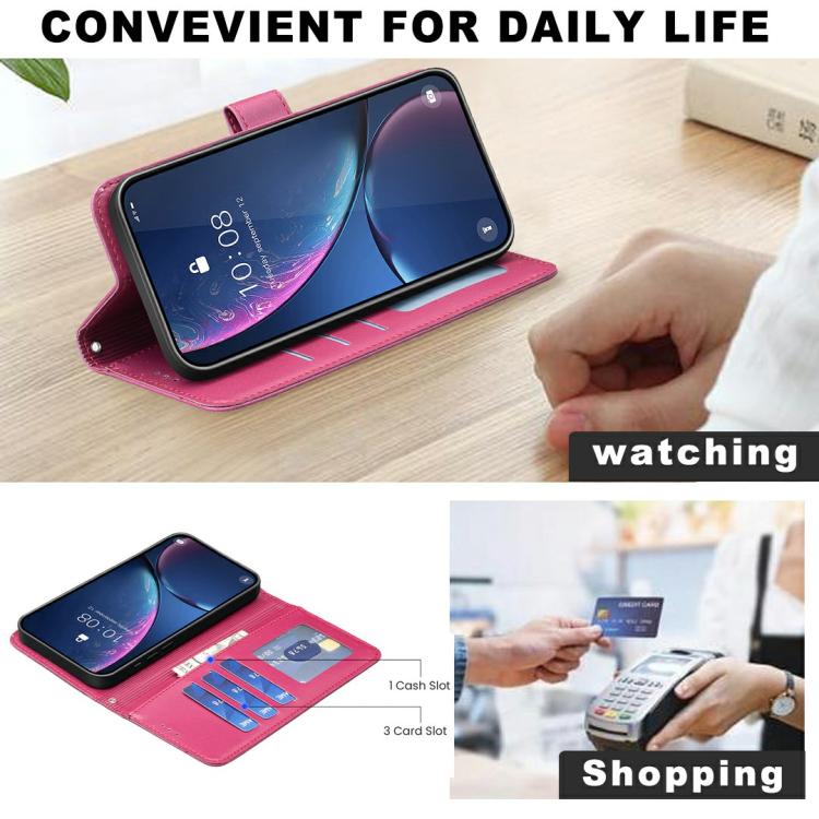 Capa de Telefone em Pele com Relevo de Quatro Folhas, Para iPhone 17 Pro Max, Para iPhone 17 Pro, Para iPhone 17, Para iPhone Air, Para iPhone 16 Pro Max, Para iPhone 16 Pro, Para iPhone 16 Plus, Para iPhone 16