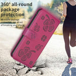 Capa de Telefone em Pele com Relevo de Quatro Folhas, Para iPhone 17 Pro Max, Para iPhone 17 Pro, Para iPhone 17, Para iPhone Air, Para iPhone 16 Pro Max, Para iPhone 16 Pro, Para iPhone 16 Plus, Para iPhone 16
