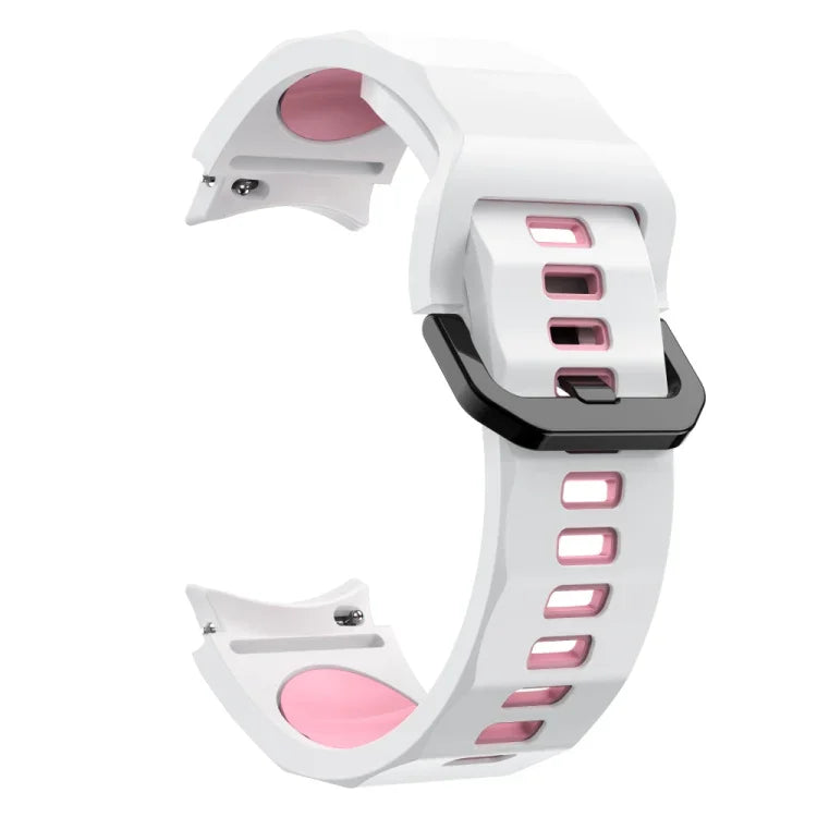 Pulseira de Relógio em Silicone com Textura Ondulada e Duas Cores, Para Samsung Galaxy Watch 6