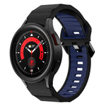 Pulseira de Relógio em Silicone com Textura Ondulada e Duas Cores, Para Samsung Galaxy Watch 6
