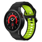 Pulseira de Relógio em Silicone com Textura Ondulada e Duas Cores, Para Samsung Galaxy Watch 6