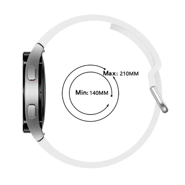 Pulseira Desportiva em Silicone com Fivela Colorida, Para Samsung Galaxy Watch 6 / 6 Classic
