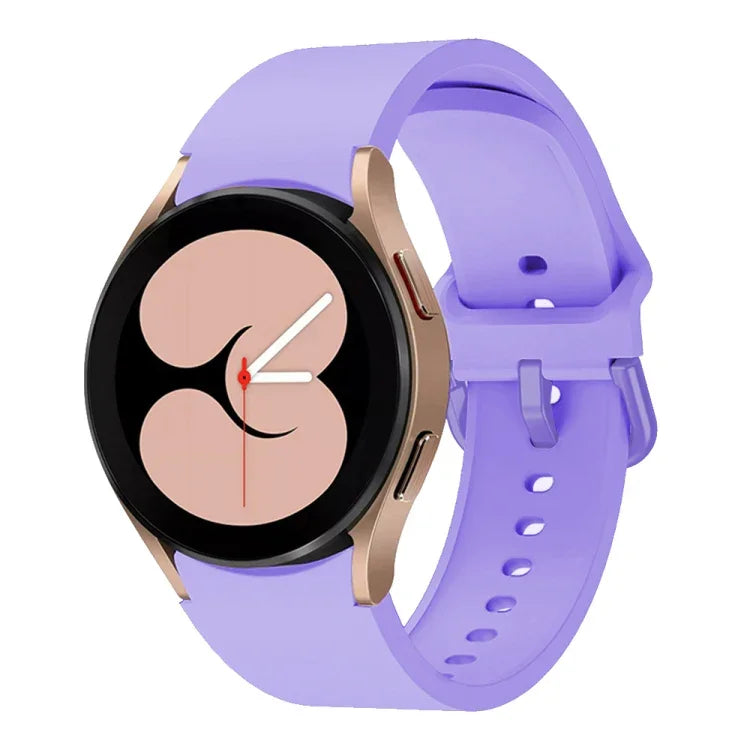 Pulseira Desportiva em Silicone com Fivela Colorida, Para Samsung Galaxy Watch 6 / 6 Classic