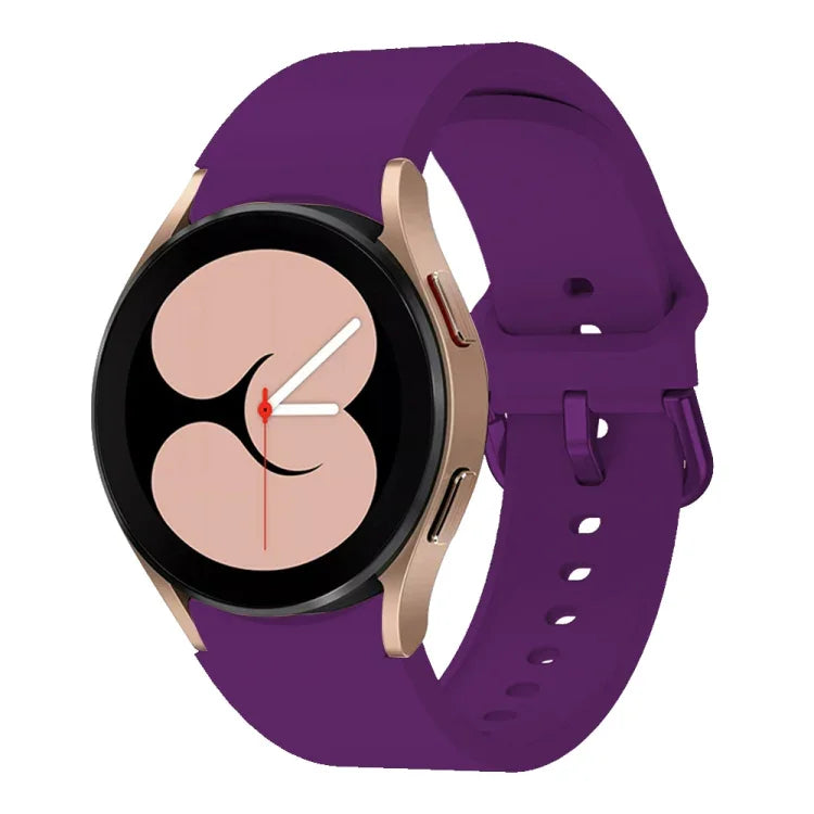 Pulseira Desportiva em Silicone com Fivela Colorida, Para Samsung Galaxy Watch 6 / 6 Classic