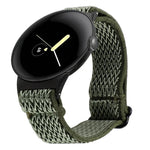 Correia de Relógio em Nylon Trançado Ondulado 20mm, Para Google Pixel Watch 4 / 3 / 2 / 1 41mm