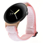 Correia de Relógio em Nylon Trançado Ondulado 20mm, Para Google Pixel Watch 4 / 3 / 2 / 1 41mm