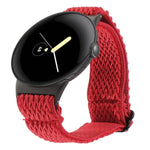 Correia de Relógio em Nylon Trançado Ondulado 20mm, Para Google Pixel Watch 4 / 3 / 2 / 1 41mm