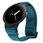 Correia de Relógio em Nylon Trançado Ondulado 20mm, Para Google Pixel Watch 4 / 3 / 2 / 1 41mm
