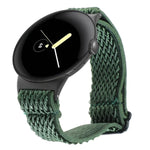 Correia de Relógio em Nylon Trançado Ondulado 20mm, Para Google Pixel Watch 4 / 3 / 2 / 1 41mm