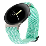Correia de Relógio em Nylon Trançado Ondulado 20mm, Para Google Pixel Watch 4 / 3 / 2 / 1 41mm