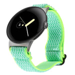 Correia de Relógio em Nylon Trançado Ondulado 20mm, Para Google Pixel Watch 4 / 3 / 2 / 1 41mm