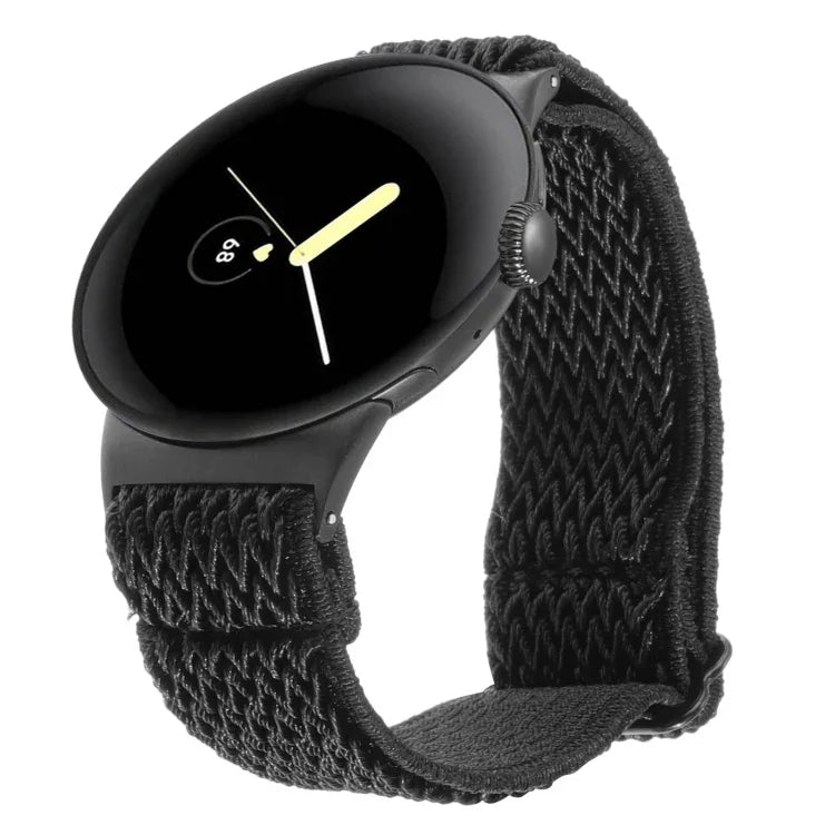 Correia de Relógio em Nylon Trançado Ondulado 20mm, Para Google Pixel Watch 4 / 3 / 2 / 1 41mm