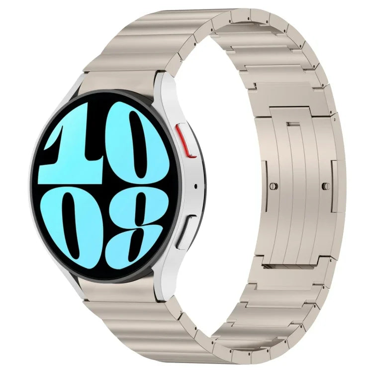 Button Style One-bead Metal Watch Band, For Samsung Galaxy Watch6/6 Classic/5/5 Pro