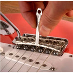 Régua em T para Guitarra 9 em 1, Medidor de Braço, Escala, Curvatura dos Trastes, Curvatura do Espaçamento das Cordas, Paquímetro Ajustável, Régua em T para Guitarra 9 em 1