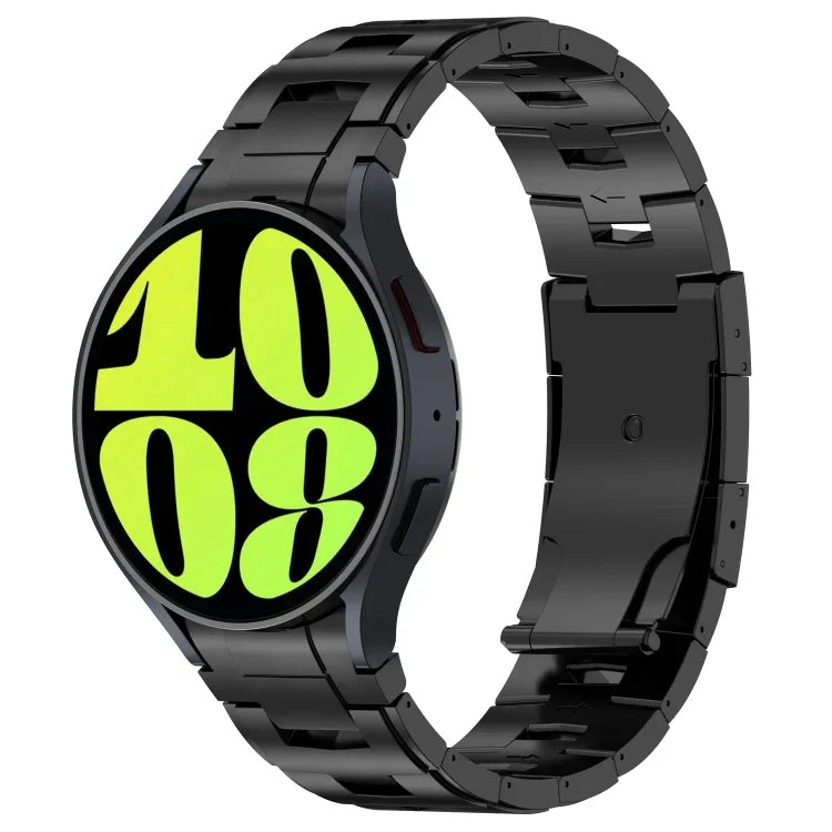 Pulseira de Relógio em Metal de Titânio Puro Estilo Botão, Para Samsung Galaxy Watch6/6 Classic/5/5 Pro