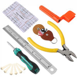 Conjunto de Ferramentas para Reparação de Guitarra, Lima, Chave, Cortador e Enrolador de Cordas, Polimento de Trastes, Kit de Reparação de Guitarra