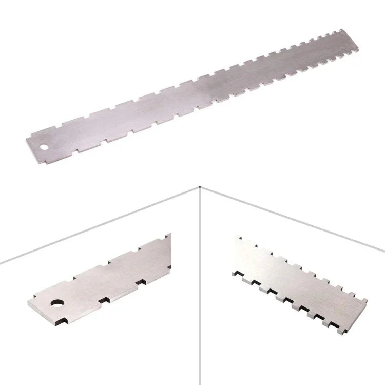 Régua de Medição para Braço de Guitarra, Lima para Afiação, Régua para Entalhes no Braço, Almofada para Polimento de Trastes, Régua de Medição para Braço de Guitarra