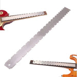 Régua de Medição para Braço de Guitarra, Lima para Afiação, Régua para Entalhes no Braço, Almofada para Polimento de Trastes, Régua de Medição para Braço de Guitarra