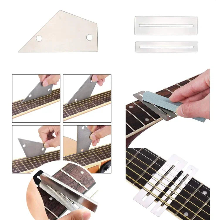 Conjunto de Ferramentas para Troca de Cordas de Guitarra 9 em 1, Ferramentas para Troca de Cordas de Guitarra 9 em 1