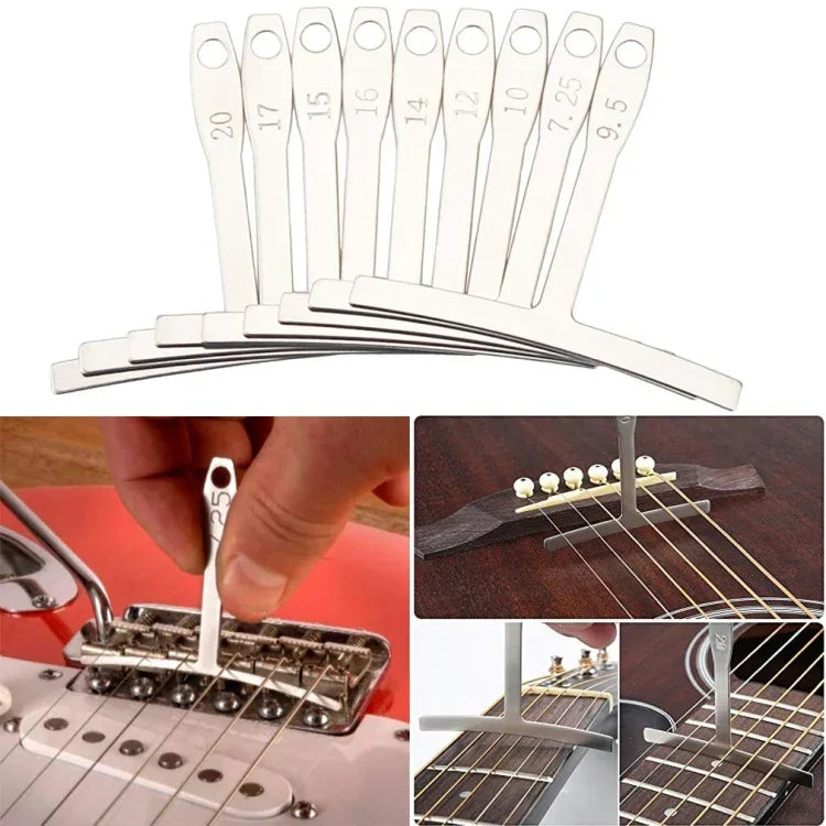 Conjunto de Ferramentas para Troca de Cordas de Guitarra 9 em 1, Ferramentas para Troca de Cordas de Guitarra 9 em 1