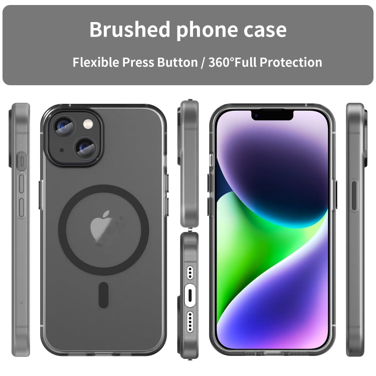Capa de Telefone MagSafe em TPU Translúcido Fosco + PC com Cobertura Total, Para iPhone 14 Pro Max, Para iPhone SE 2022 / 2020 / 8, Para iPhone 13 Pro Max, Para iPhone 13 Pro, Para iPhone 13