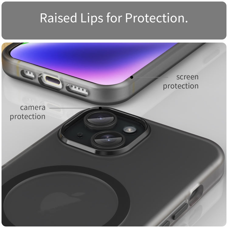 Capa de Telefone MagSafe em TPU Translúcido Fosco + PC com Cobertura Total, Para iPhone 14 Pro Max, Para iPhone SE 2022 / 2020 / 8, Para iPhone 13 Pro Max, Para iPhone 13 Pro, Para iPhone 13