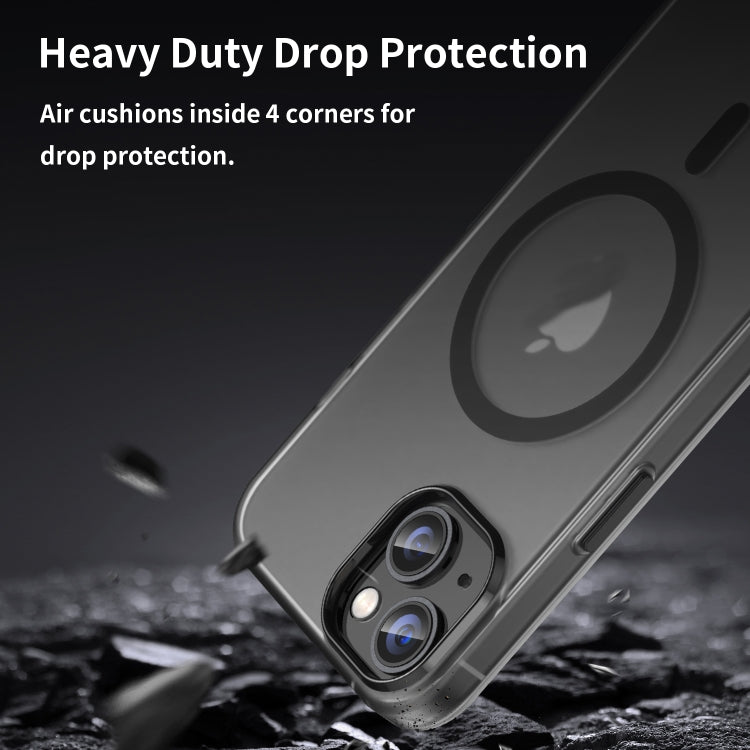 Capa de Telefone MagSafe em TPU Translúcido Fosco + PC com Cobertura Total, Para iPhone 14 Pro Max, Para iPhone SE 2022 / 2020 / 8, Para iPhone 13 Pro Max, Para iPhone 13 Pro, Para iPhone 13