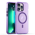 Capa de Telefone MagSafe em TPU Translúcido Fosco + PC com Cobertura Total, Para iPhone 14 Pro Max, Para iPhone SE 2022 / 2020 / 8, Para iPhone 13 Pro Max, Para iPhone 13 Pro, Para iPhone 13