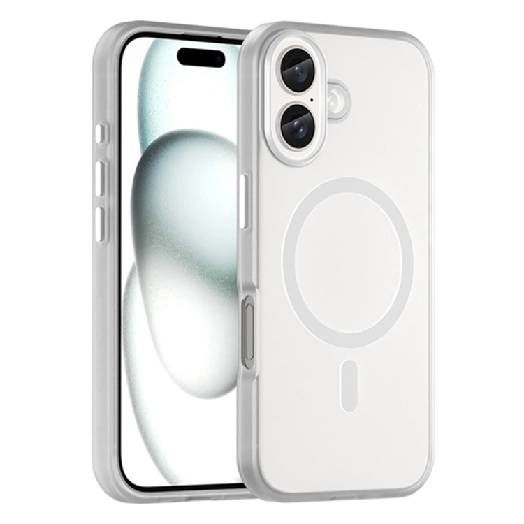 Capa de Telefone MagSafe em TPU Translúcido Fosco + PC com Cobertura Total, Para iPhone 16 Pro, Para iPhone 16 Plus, Para iPhone 16, Para iPhone 15 Pro Max, Para iPhone 15 Pro